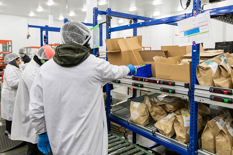 UNEX Packing Station at eCommerce Fulfillment Center