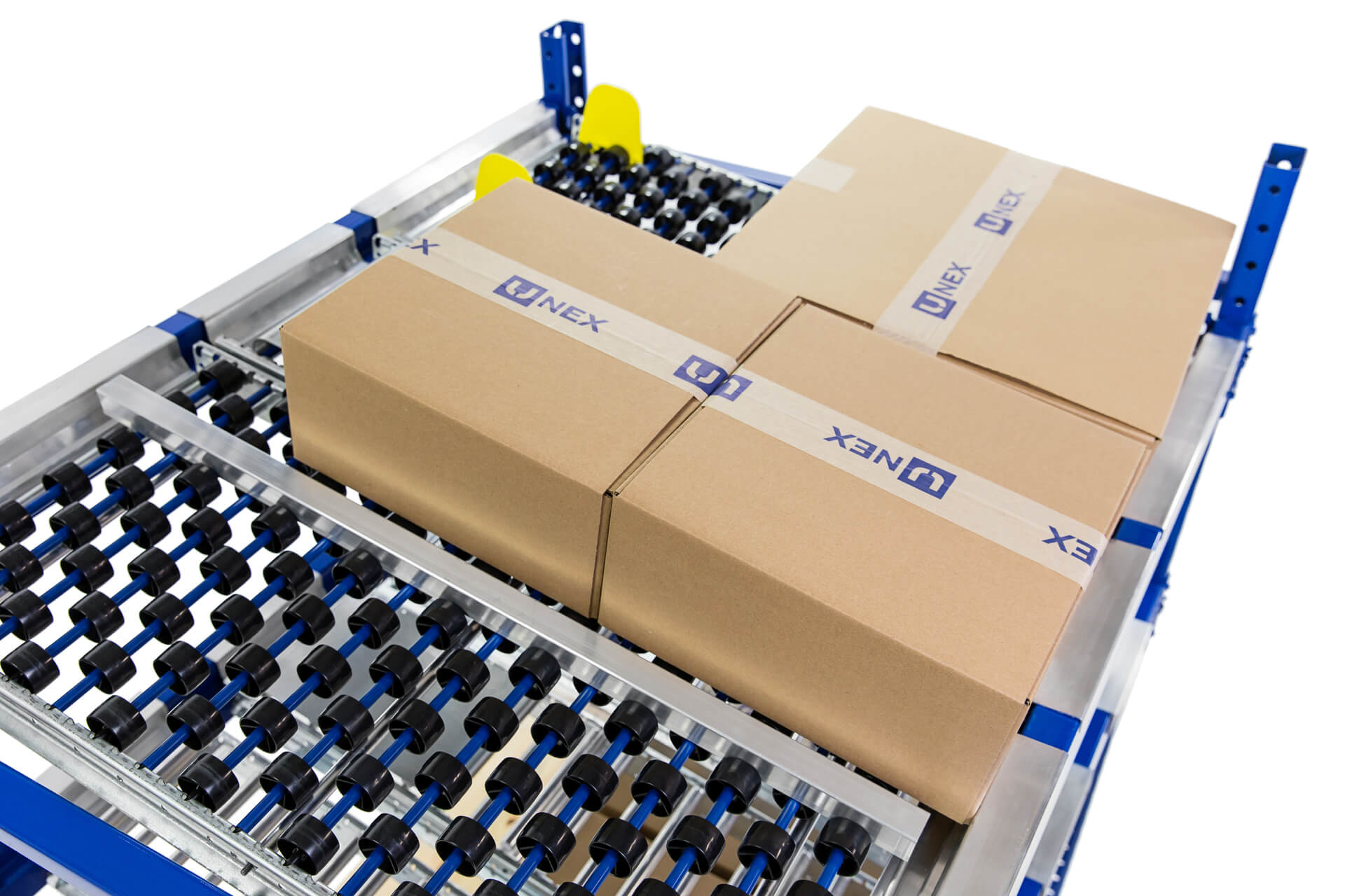 UNEX-Spantrack-Carton-Flow-Bed-Flexibility