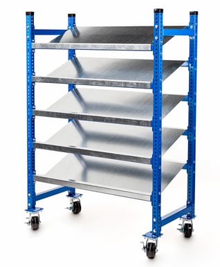 UNEX-pick-shelving-mobile-cart