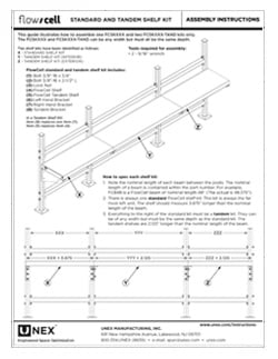 FlowCell Tandem Shelf Kit Instructions